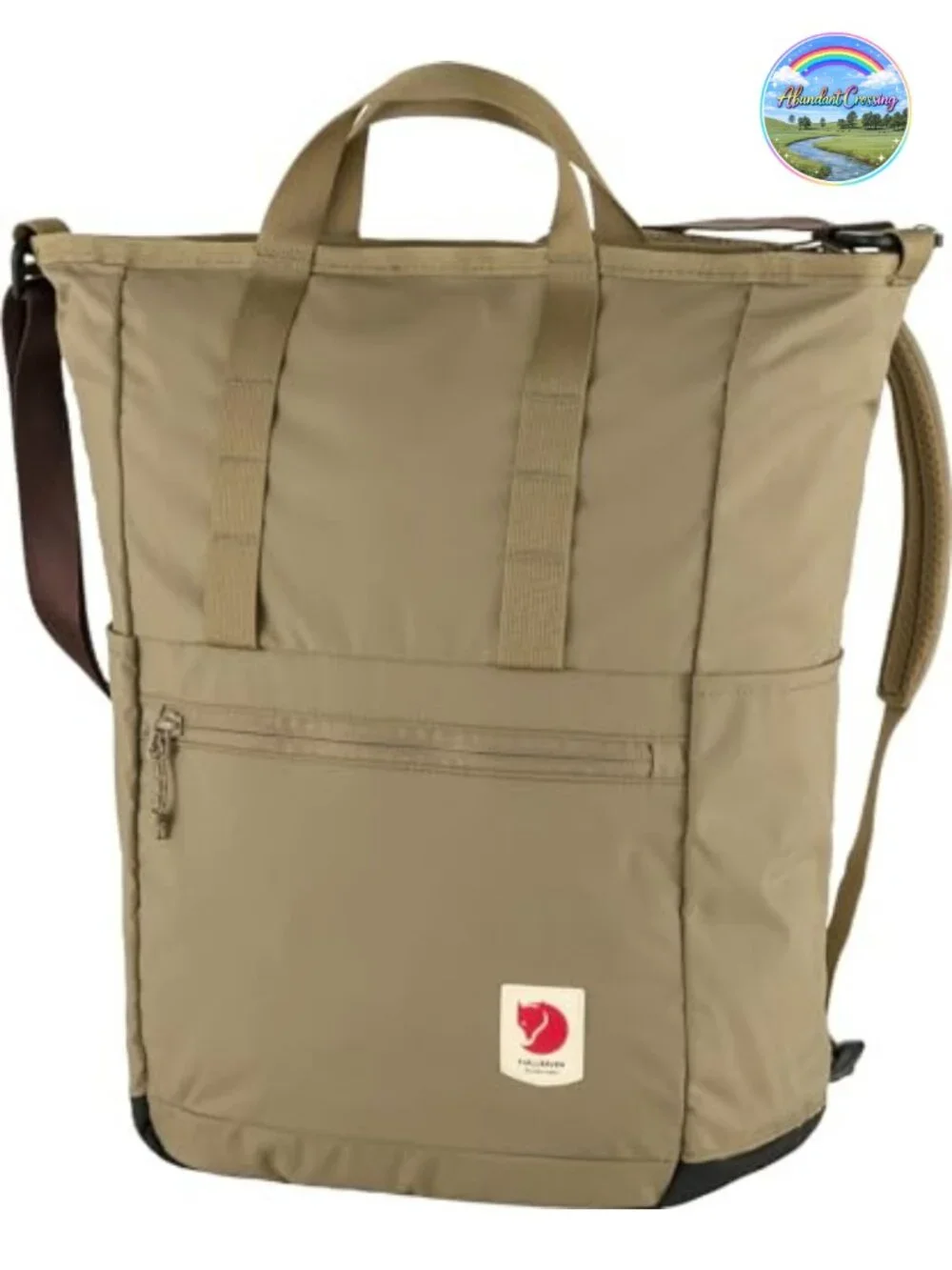 Water-Resistant Nylon Convertible Tote Backpack, Lightweight Travel Daypack